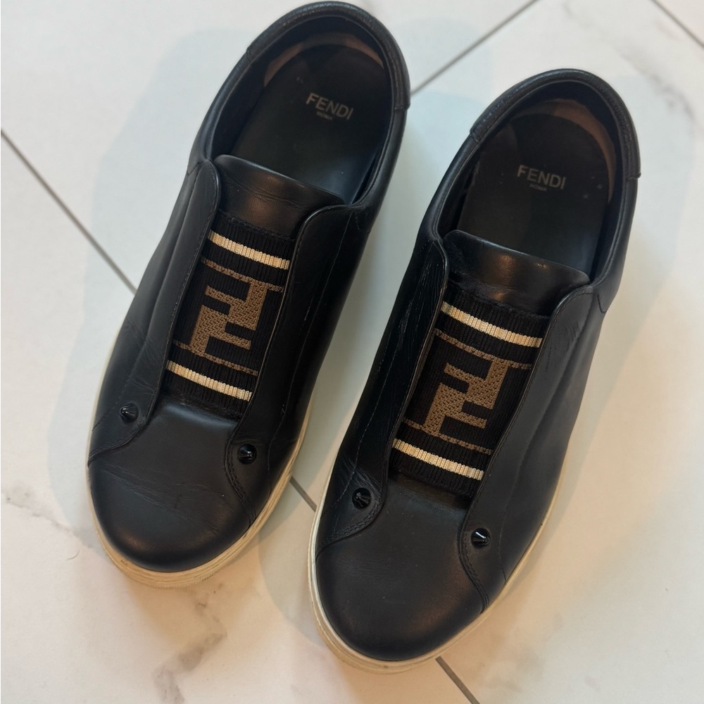 Fendi Black and Brown Women's Sneakers